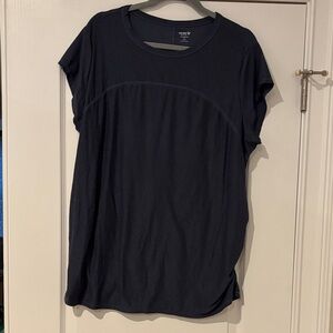 Old Navy Dark Blue Short Sleeve Maternity Tee